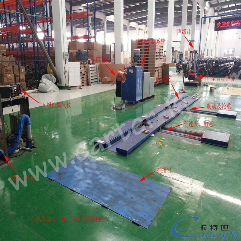 10kWモーターパワーモーターサイクルのテストライン,ブレーキ速度と負荷の正確なテスト