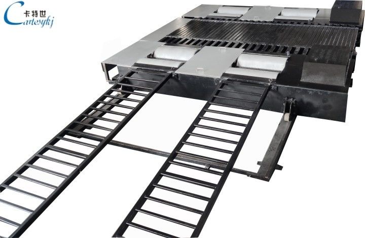 Cartesykj 4WD 馬力マシン 自動車のパワーパフォーマンスとシャーシ ダイナモメーターマシン 2000hp 2つの渦巻き電流 調整可能な軸間距離