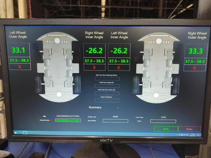 CTZJ-10 トラック 車両 ステアリング アングル テスト 負荷 10T 触覚画面付き LCD 制御装置