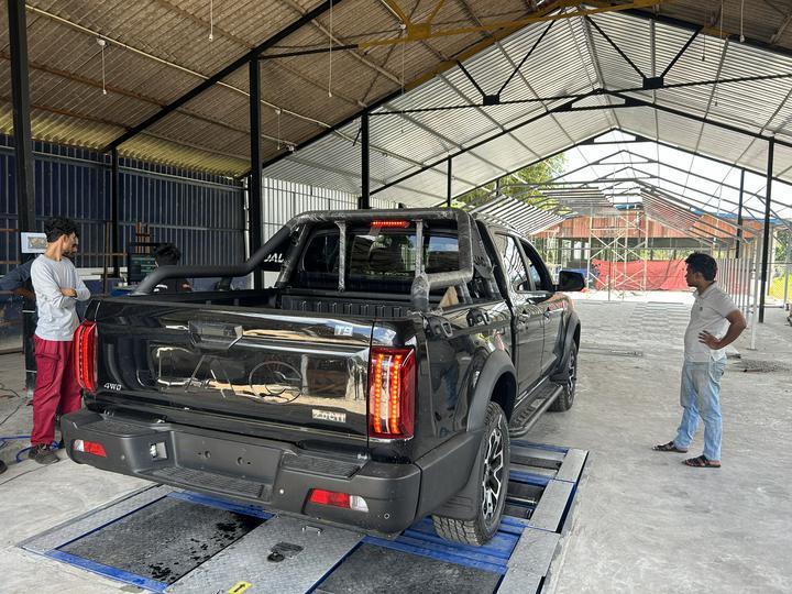 5イン1ロールブレーキテスト機 4000kg最大軸負荷,ダブルプレートサイドスリップ,および車両試験ラインのための産業制御コンピュータ