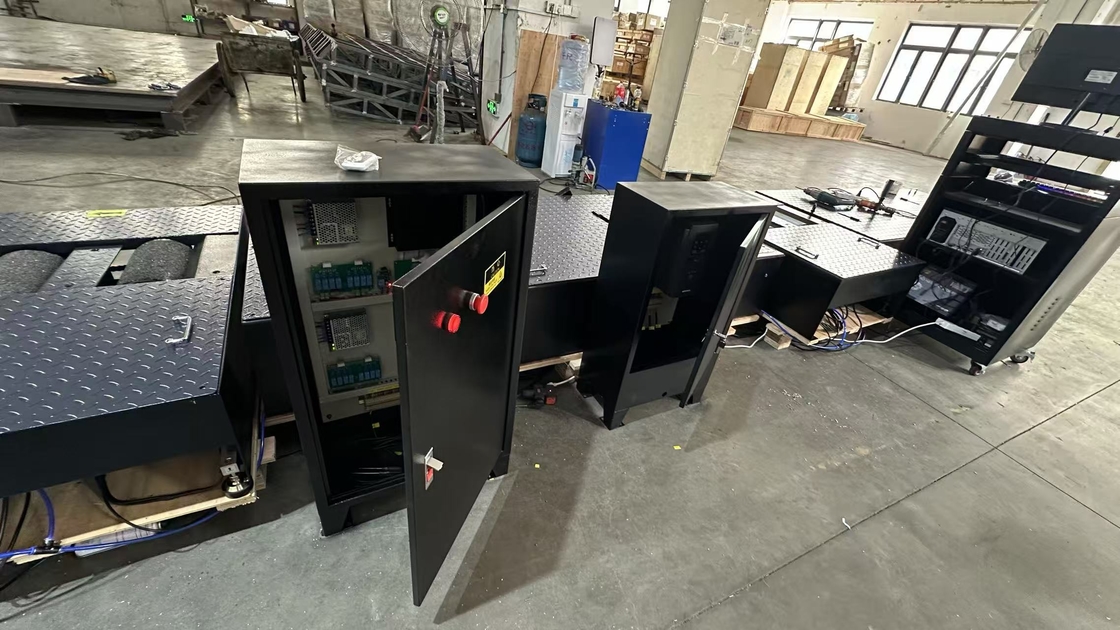 2輪バイク試験ライン ブレーキ力 車軸荷重 スピードメーター クランプ ホイールアライメント ヘッドライトテスター