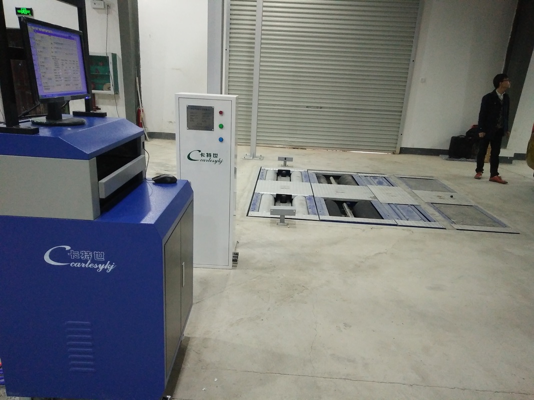 5イン1ロールブレーキテスト機 4000kg最大軸負荷,ダブルプレートサイドスリップ,および車両試験ラインのための産業制御コンピュータ