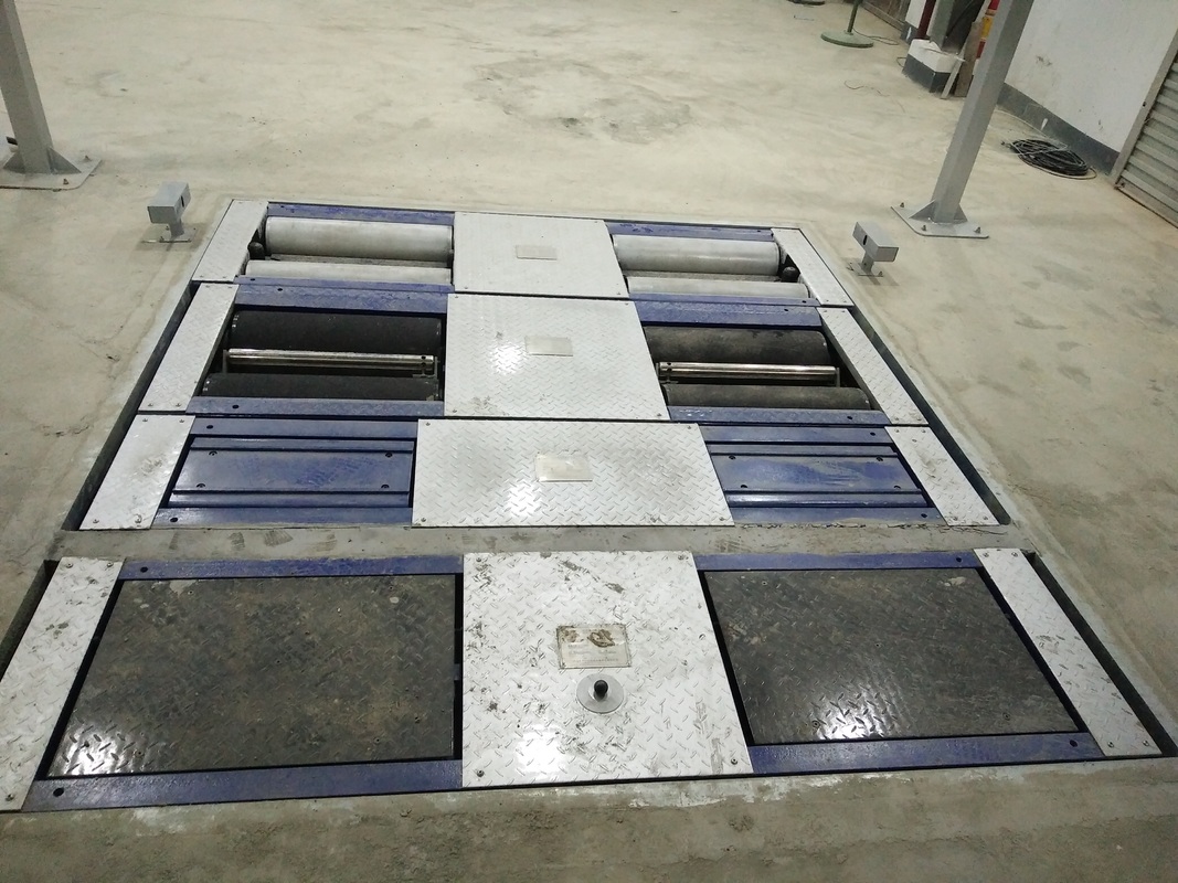 5イン1ロールブレーキテスト機 4000kg最大軸負荷,ダブルプレートサイドスリップ,および車両試験ラインのための産業制御コンピュータ