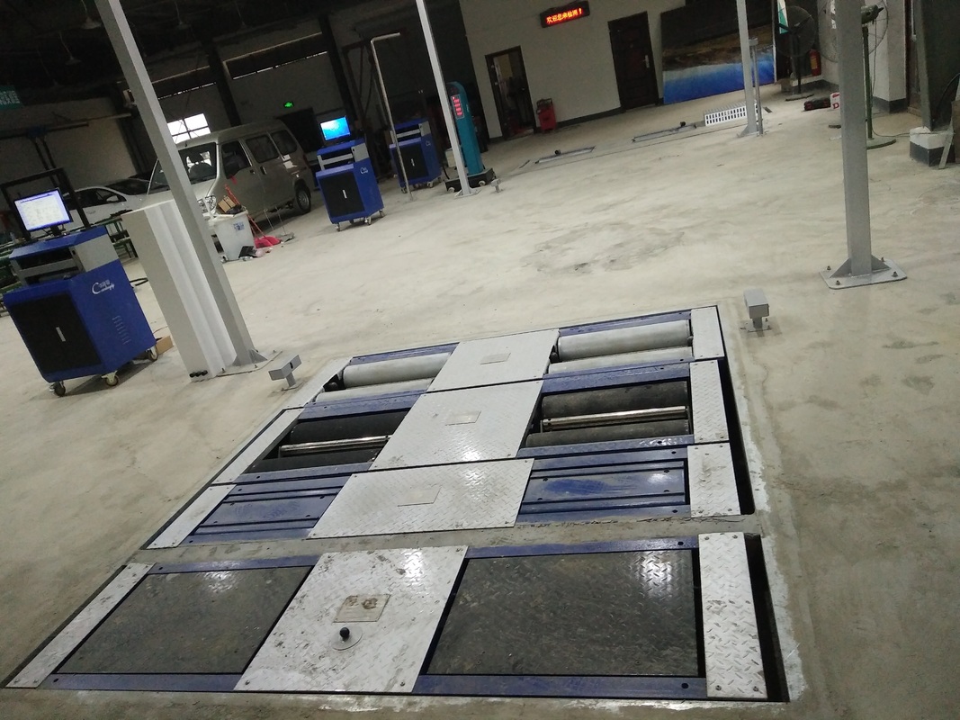 5イン1ロールブレーキテスト機 4000kg最大軸負荷,ダブルプレートサイドスリップ,および車両試験ラインのための産業制御コンピュータ