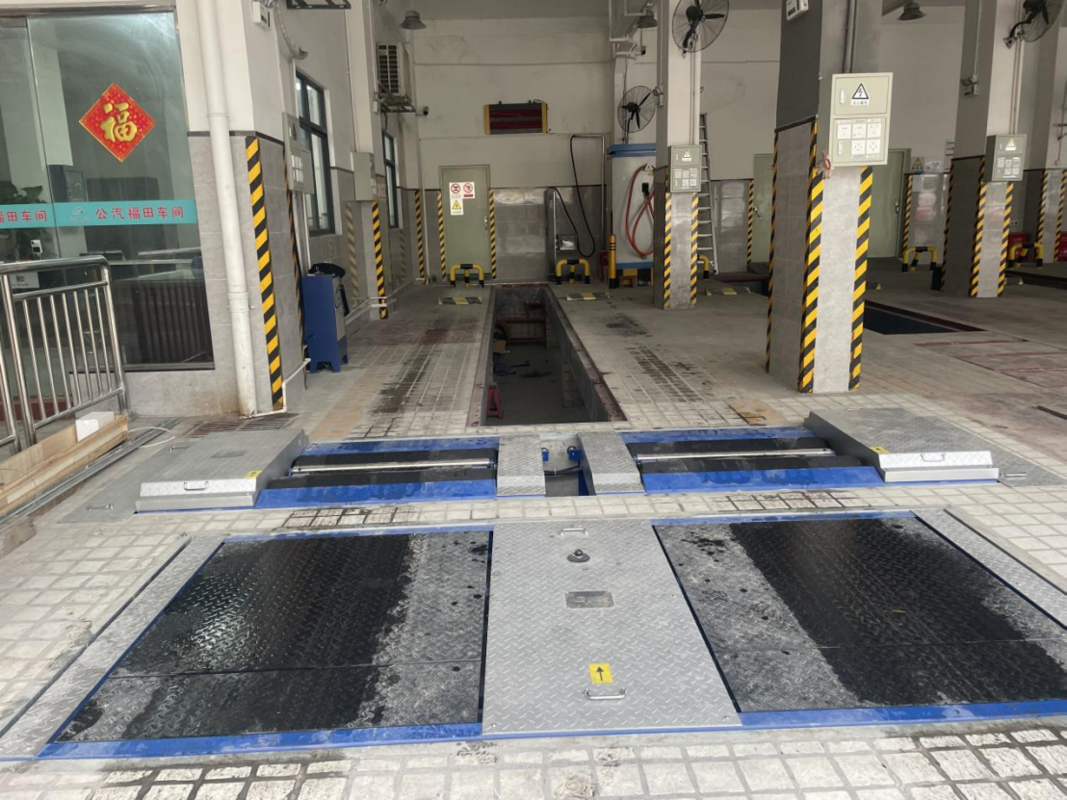 車両検査装置 CTFZ-15JZ ローラーブレーキ試験器 反対力タイプ 自動車ブレーキ試験器 リフト付き