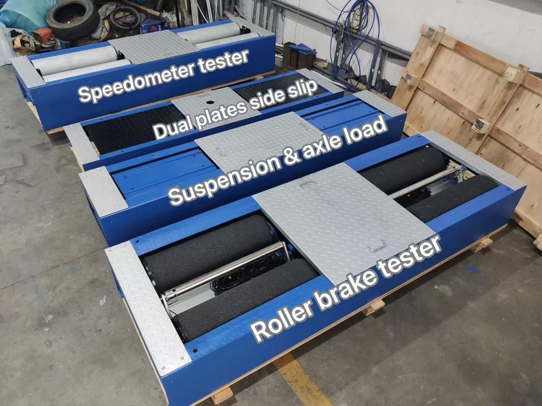 5イン1ロールブレーキテスト機 4000kg マックスアクセル負荷 特許のある砂滑りロールと産業制御コンピュータ