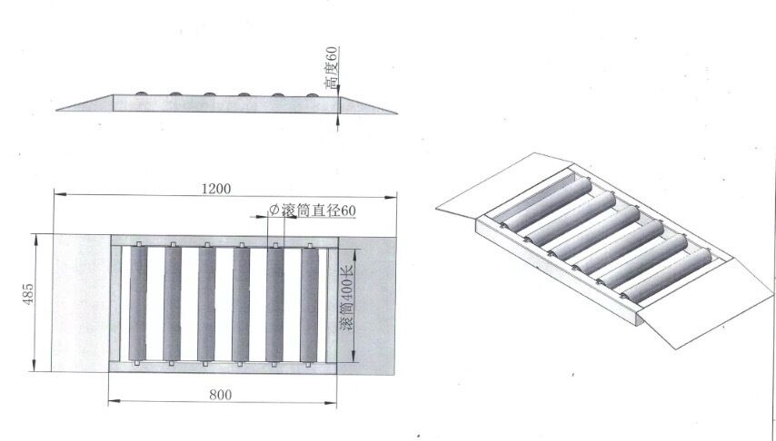 車両検査機器 ポータブル フリーローラー 4WD車用 手動設置 ブレーキテスター スピードメーターテスター用