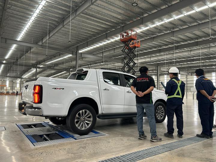 Cartesy ブランド CTGT-3-3C ローラートリニティ車両テストラインローラーブレーキテスター軸荷重付き軽車両用単板サイドスリップテスター