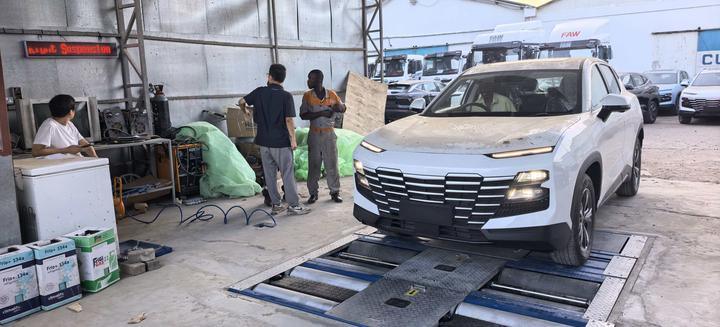 Cartesyブランド ケニア製 5-in-1ローラーブレーキテスター 4000kgアクスルロード サイドスリップ スピードメーター サスペンションテスター