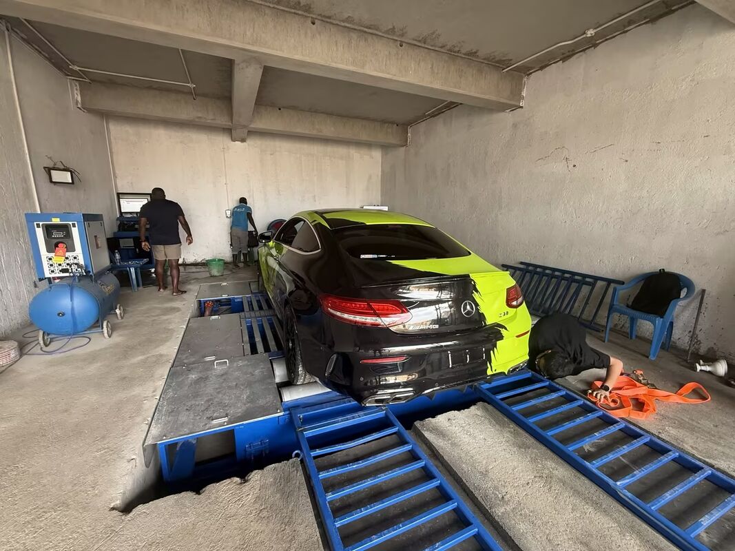 Cartesykj 4WD 馬力機械 自動車のパワーパフォーマンスとシャーシ ダイナモメーターマシン 2000hp ウガンダで 2つの渦巻き電流を調整可能な軸差